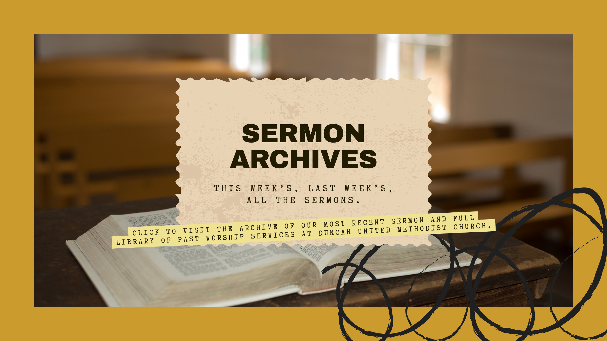 youtube banner sermon archive channel